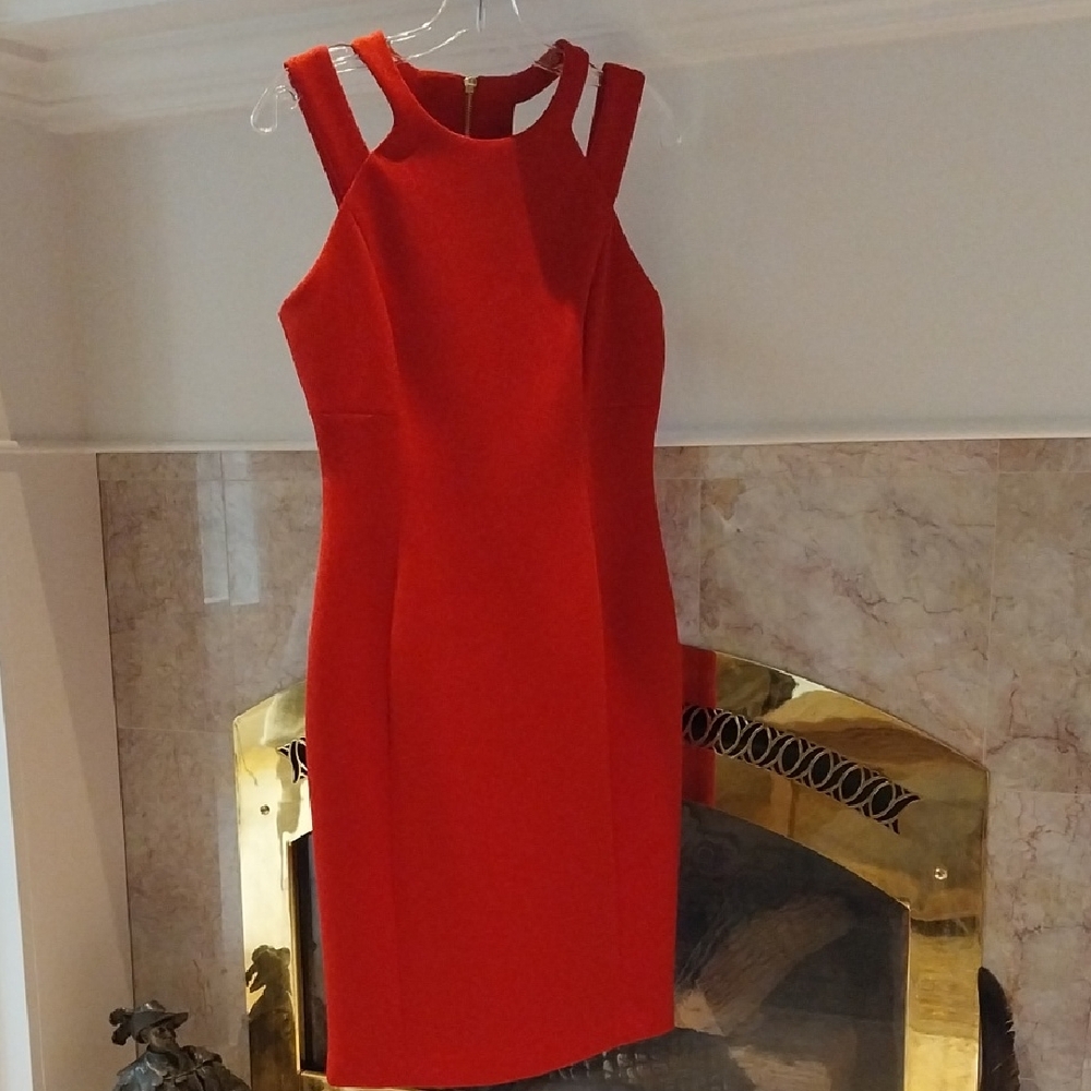 Calvin Klein Vibrant Red Mini Dress